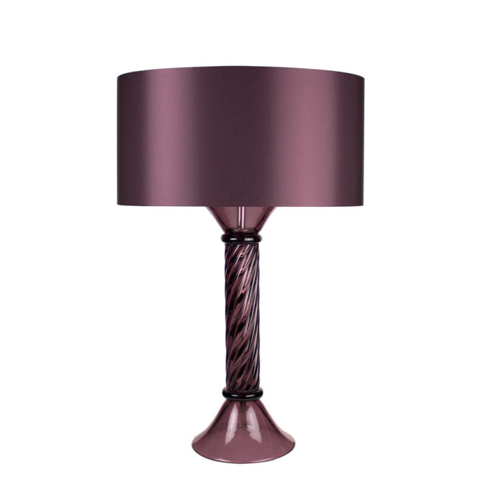 Dante-Table-Lamp-Amethyst-Murano-Plum-Oval-Shade