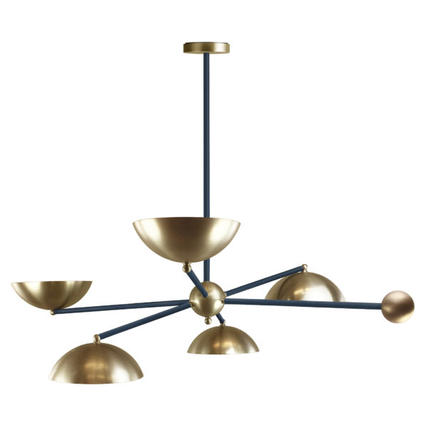VILLAVERDE_LONDON_ORBITA_Leather_brass_chandelier_navy_square